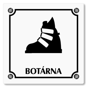 Botárna, 80x80mm, bílá, Kansas